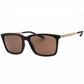 Armani Exchange Men's Sunglasses - Matte Black Rectangular Frame | 0AX4138S 807873