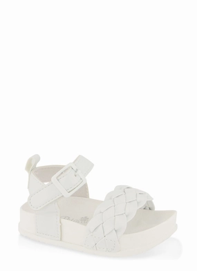 Baby Girls Braided Band Velcro Buckle Strap Sandals