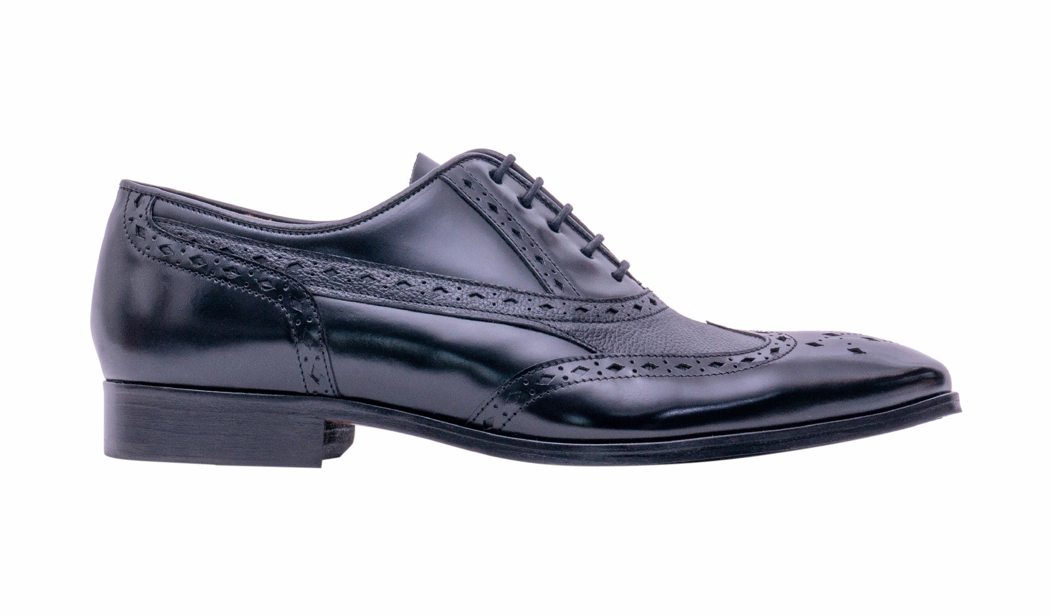 Bampton - Black Hi-Shine/Grain