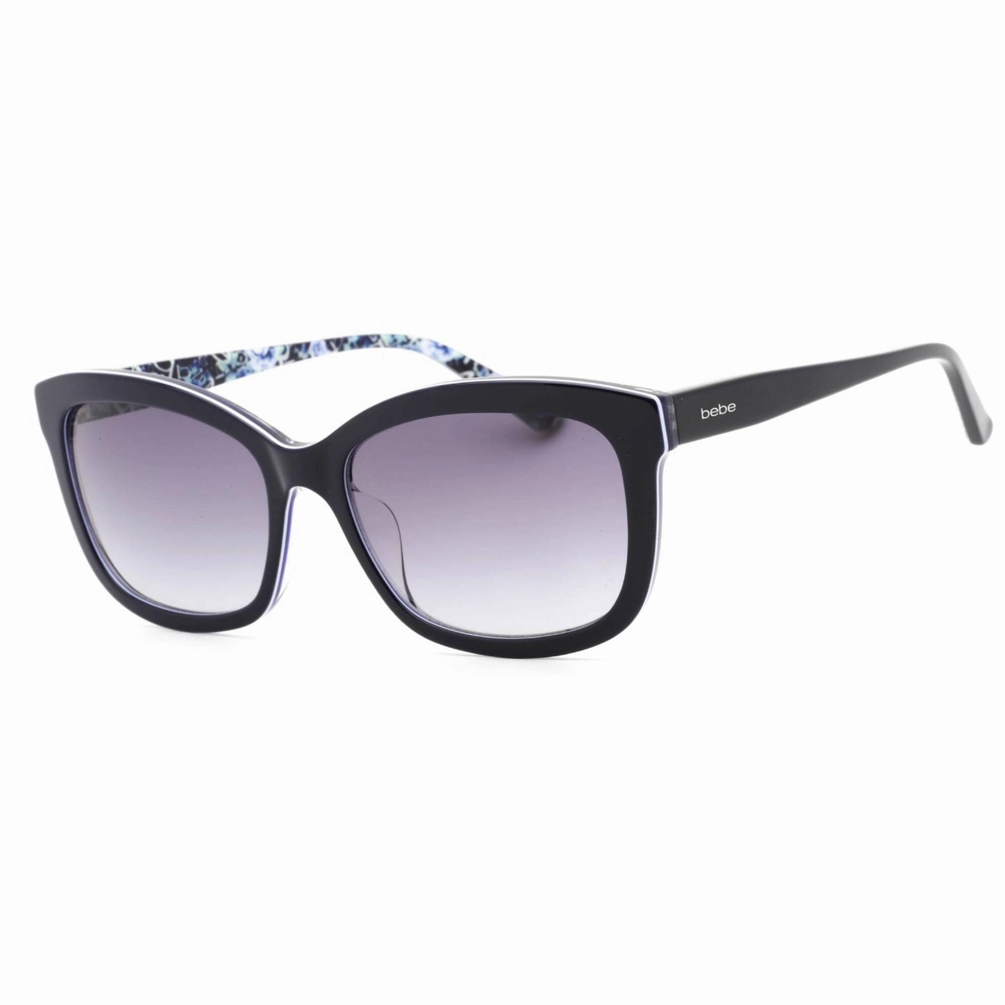 Bebe Women's Sunglasses - Navy Full Rim Rectangular Fixed Nose Pads Frame | BB7228 400