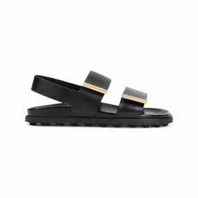 Black Rubber Sandals