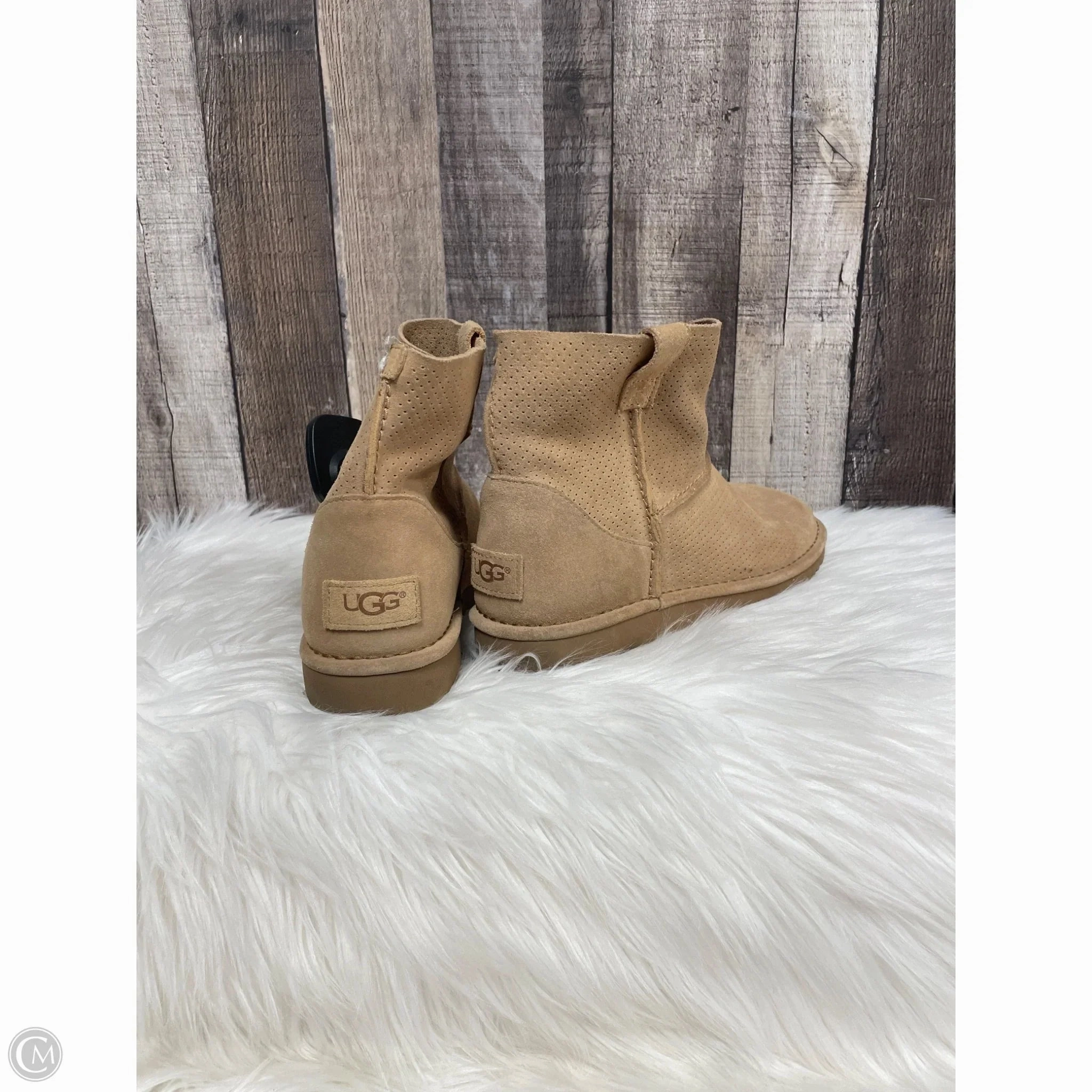 Boots Designer By Ugg In Tan, Size: 9