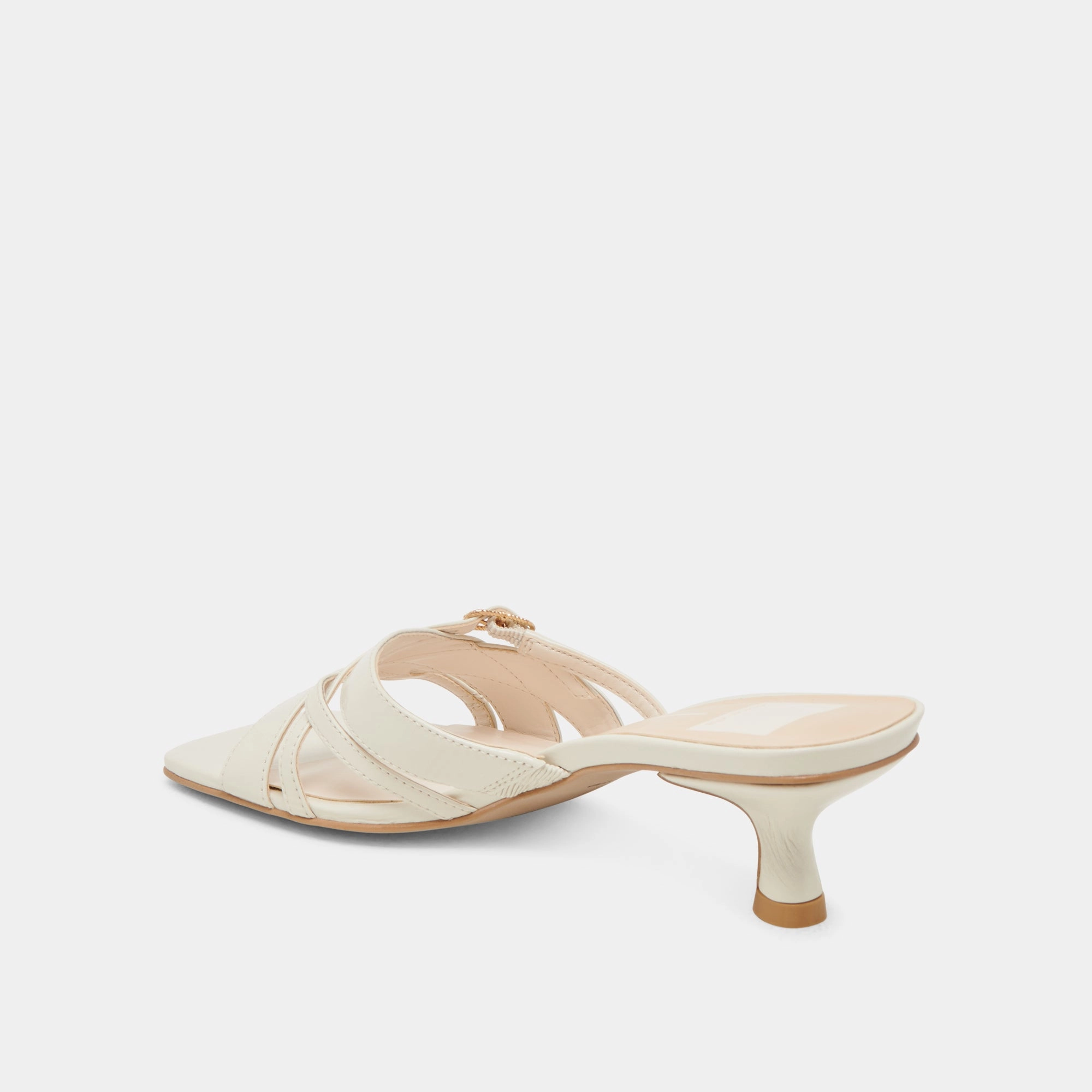 BRYANT HEELS IVORY CRINKLE PATENT