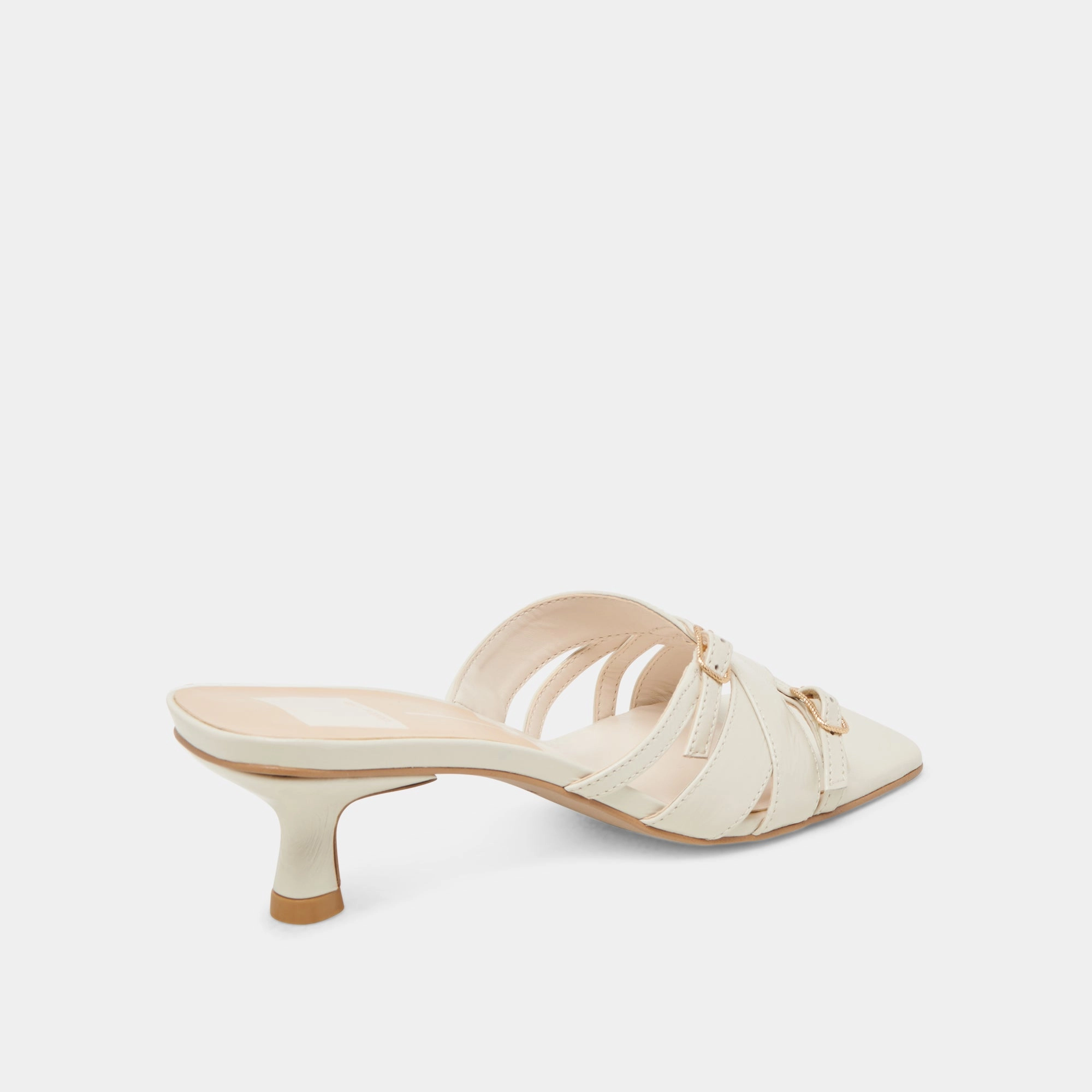 BRYANT HEELS IVORY CRINKLE PATENT