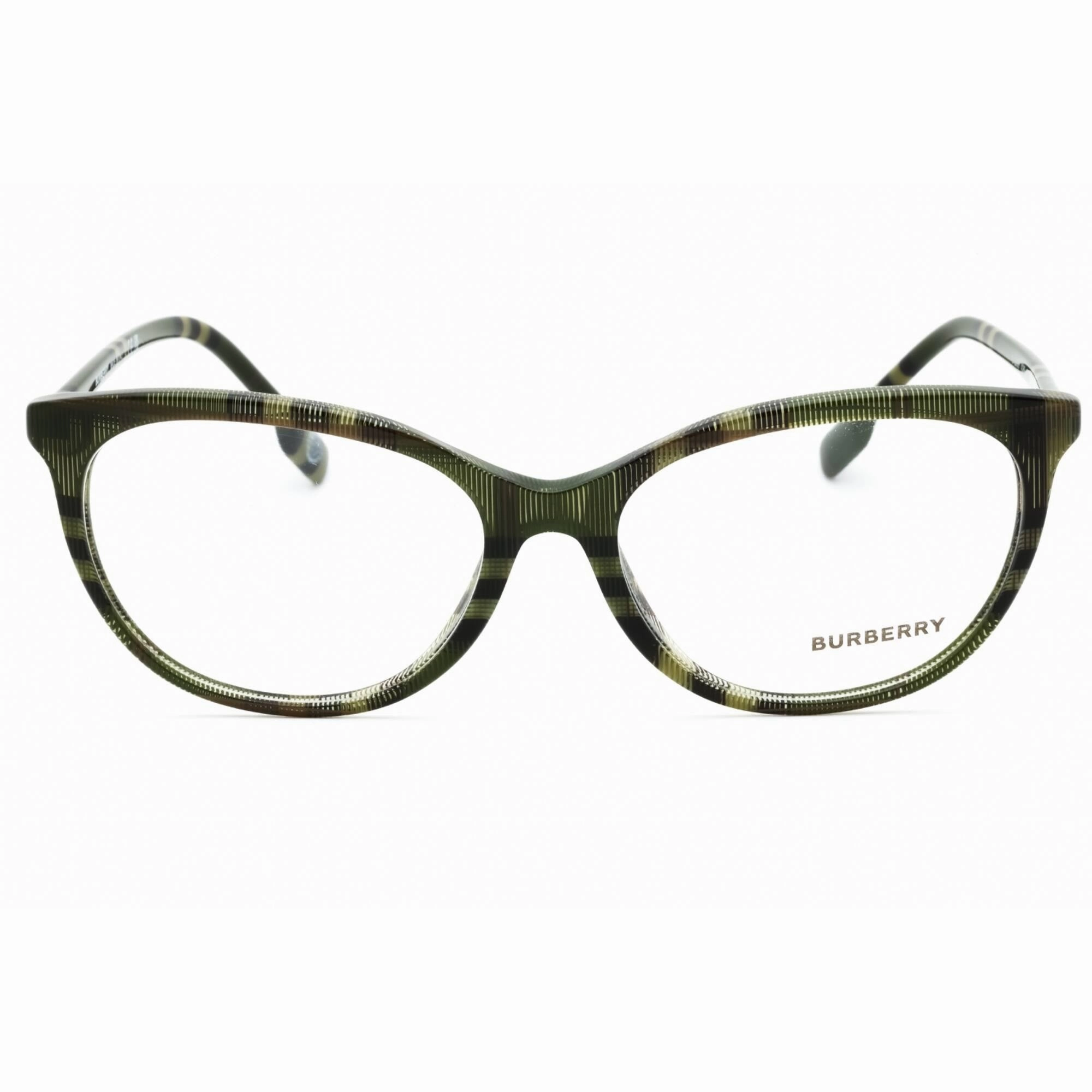 Burberry Women's Eyeglasses - Pattern Green Checkered Cat Eye Frame | 0BE2389 4089