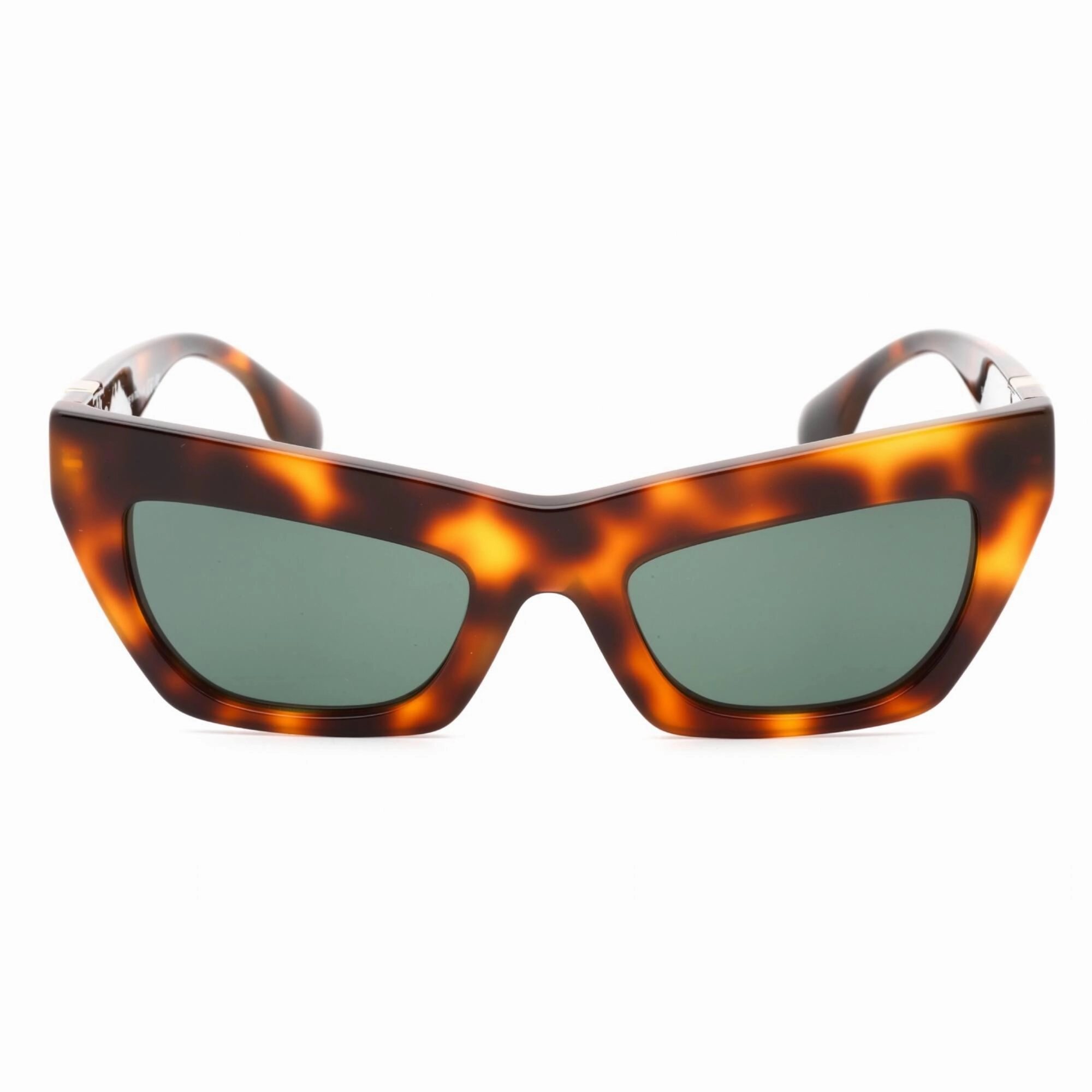 Burberry Women's Sunglasses - Havana Cat Eye Plastic Frame Green Lens | 0BE4405 331671