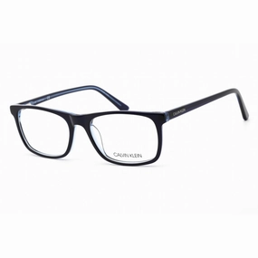 Calvin Klein Men's Eyeglasses - Rectangular Crystal Navy and Light Blue | CK20503 449