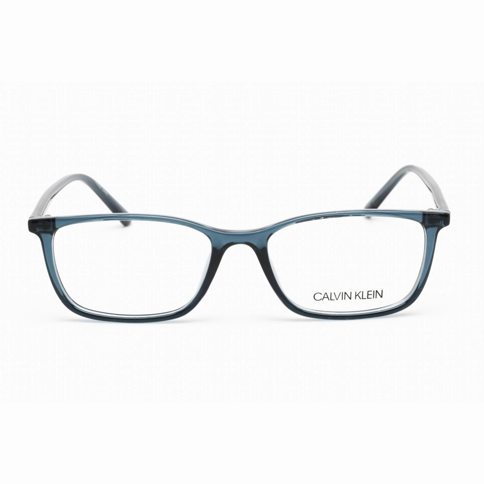 Calvin Klein Women's Eyeglasses - Crystal Teal Plastic Rectangular Frame | CK19512 430