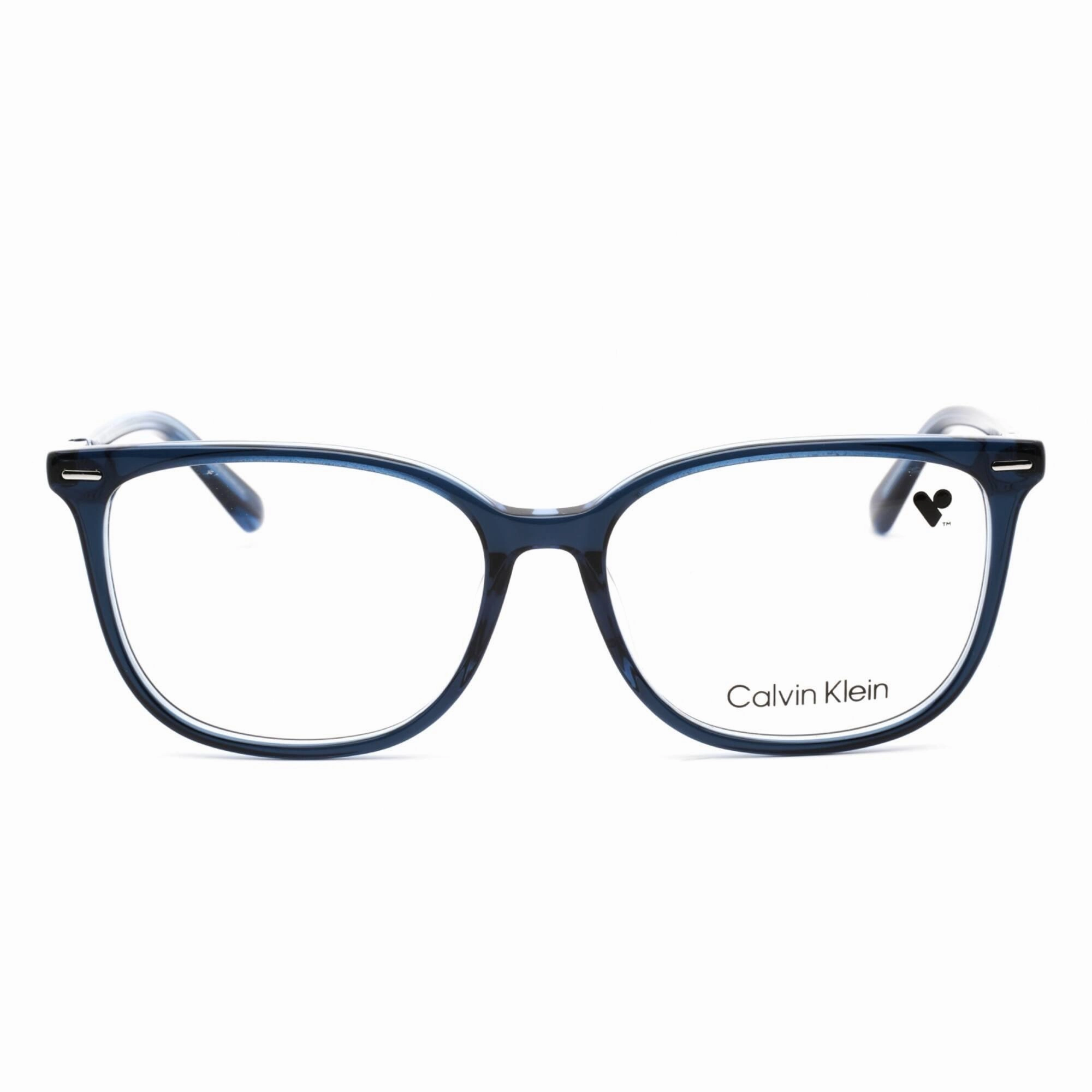Calvin Klein Women's Eyeglasses - Full Rim Blue Rectangular Shape Frame | CK22505 438