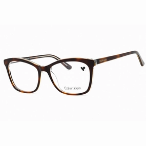 Calvin Klein Women's Eyeglasses - Soft Tortoise/Light Blue Cat Eye Frame | CK19529 251