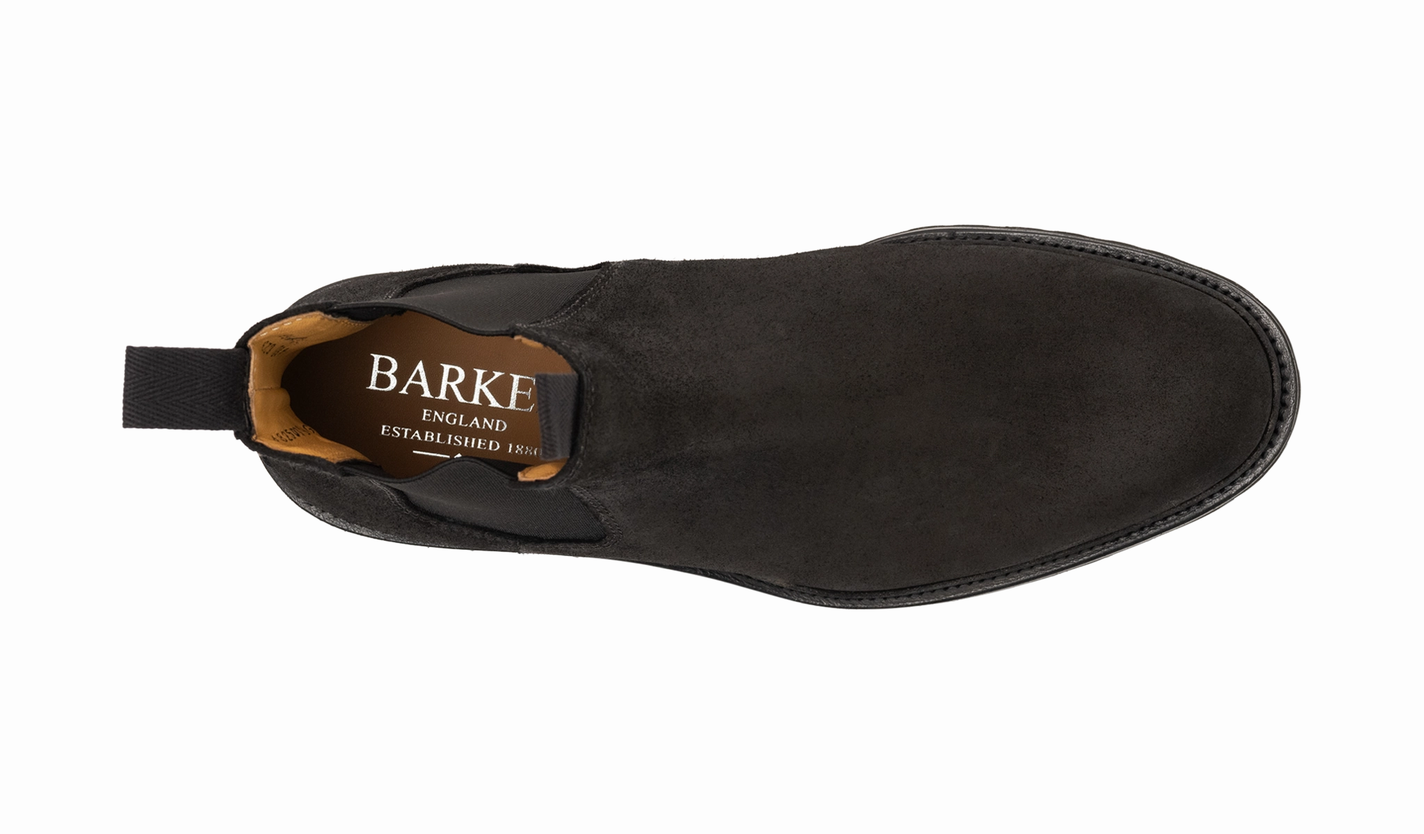 Camborne - Black Waxy Suede