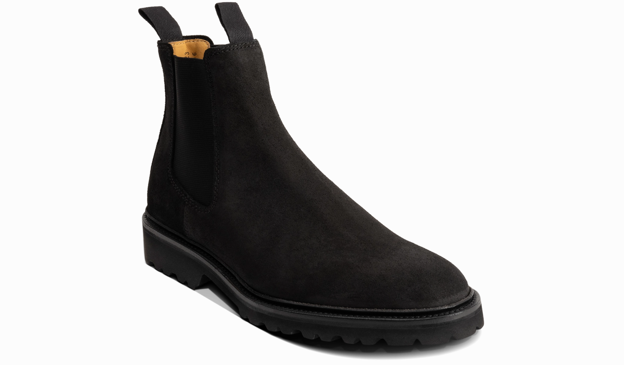 Camborne - Black Waxy Suede