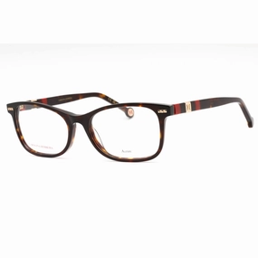 Carolina Herrera Women's Eyeglasses - Havana Red Plastic Frame | HER 0110 0O63 00