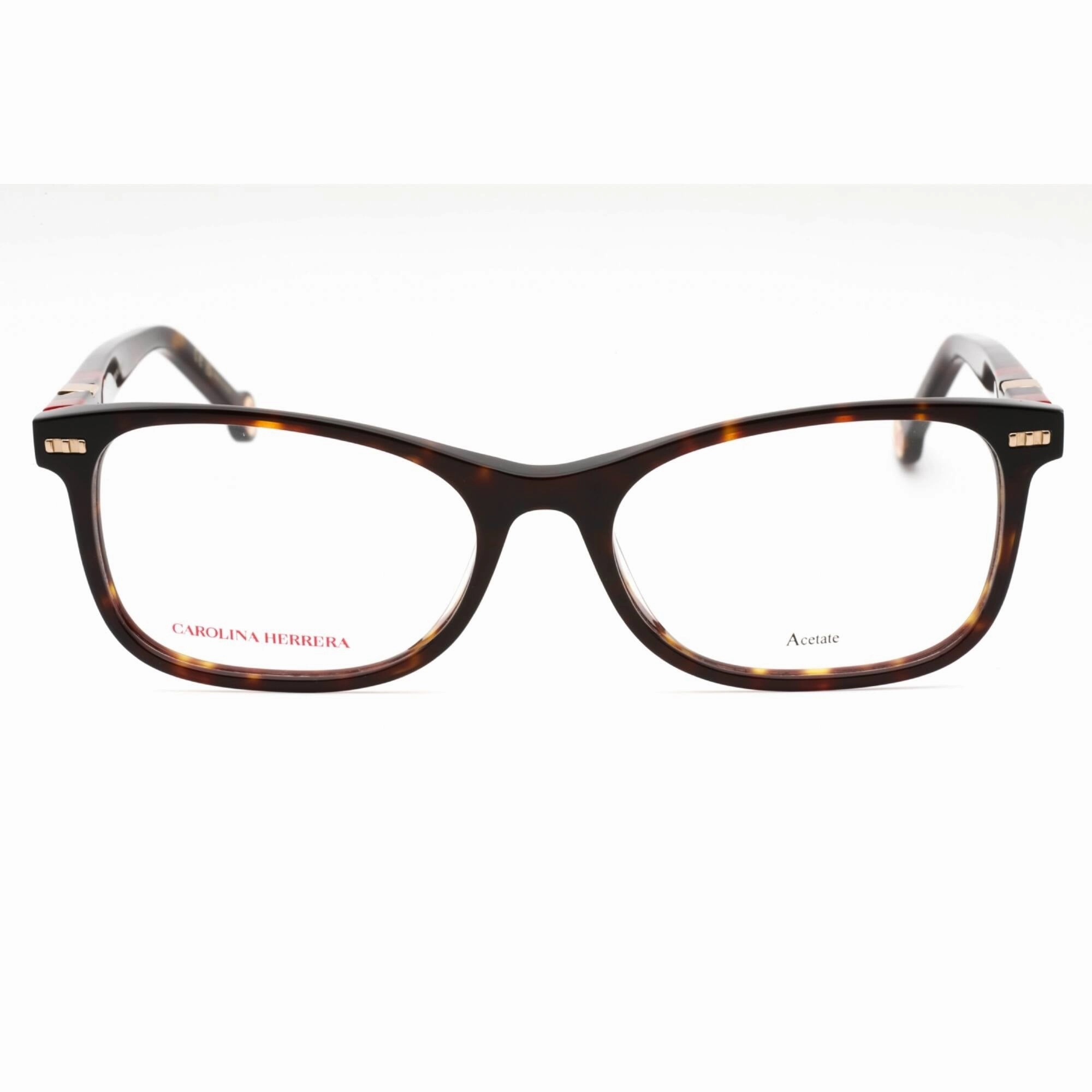 Carolina Herrera Women's Eyeglasses - Havana Red Plastic Frame | HER 0110 0O63 00