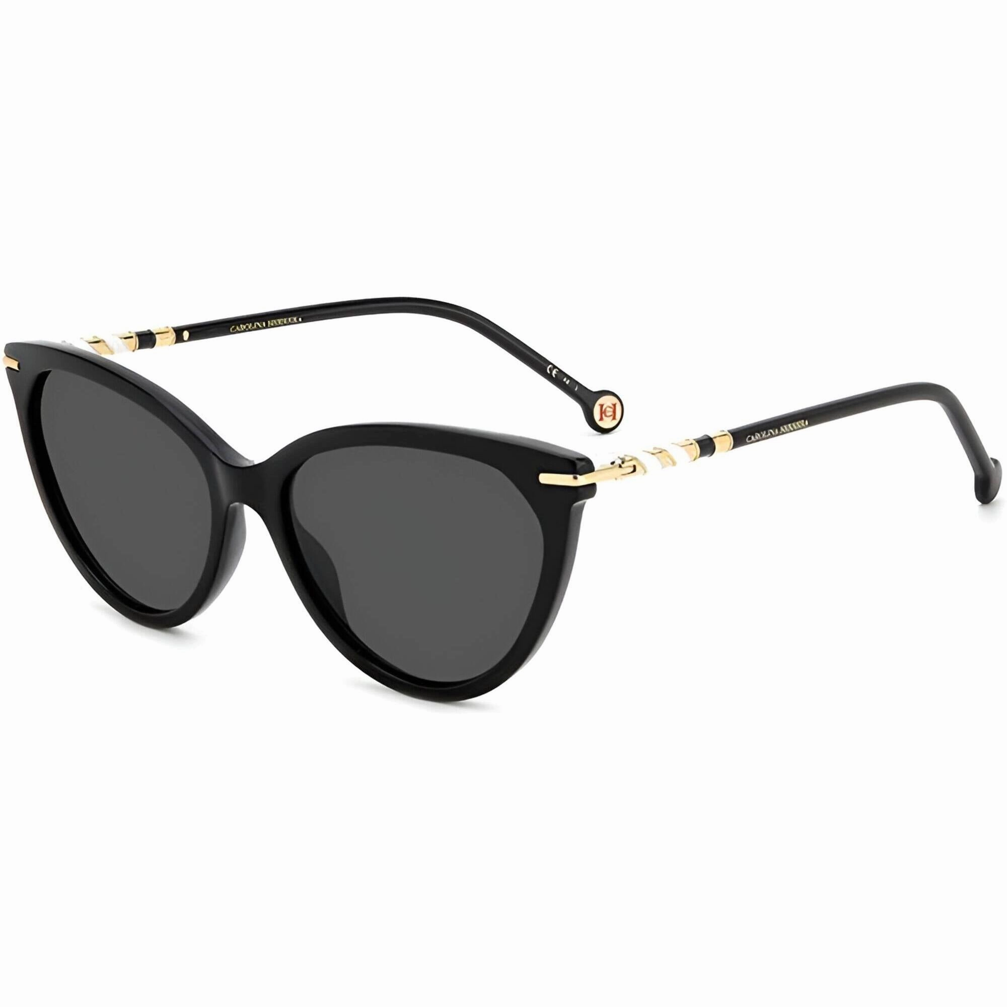 Carolina Herrera Women's Sunglasses - Black Acetate Cat Eye Frame | HER 0093/S 807