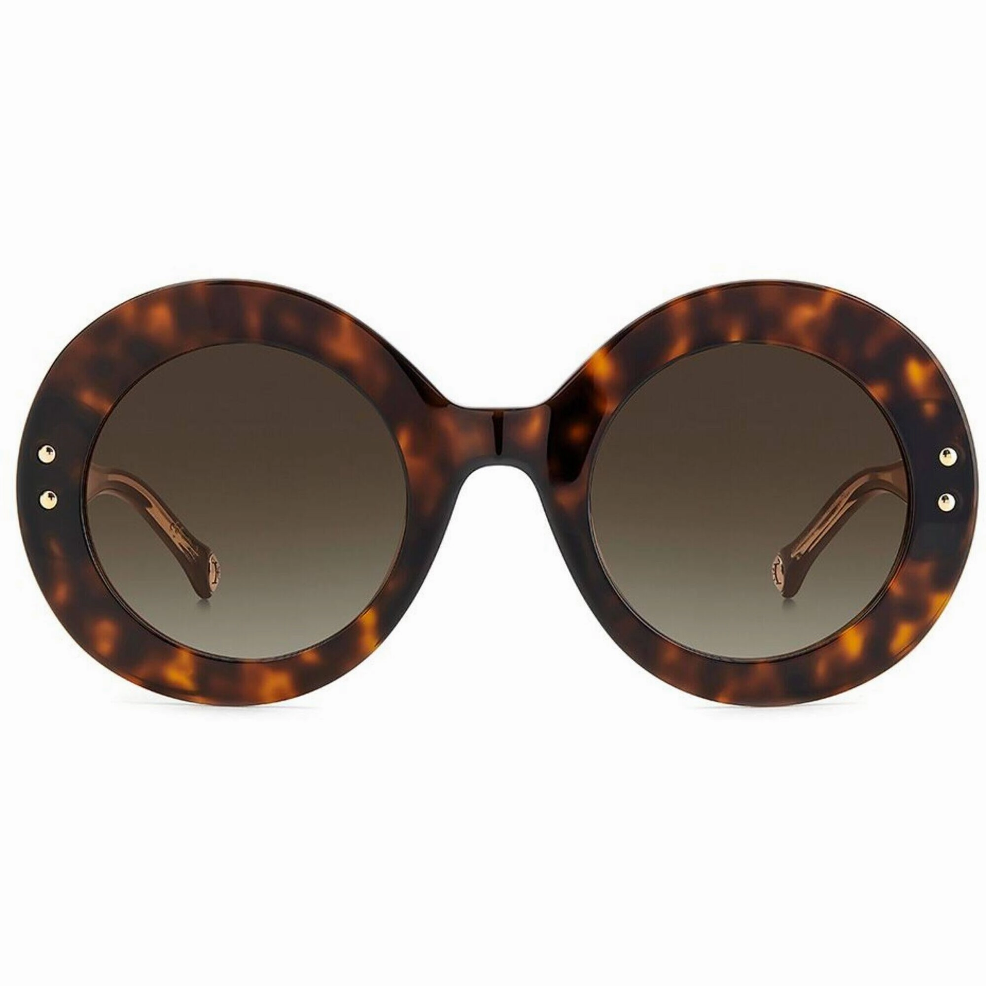 Carolina Herrera Women's Sunglasses - Havana Round Full Rim Frame | HER 0081/s 0086