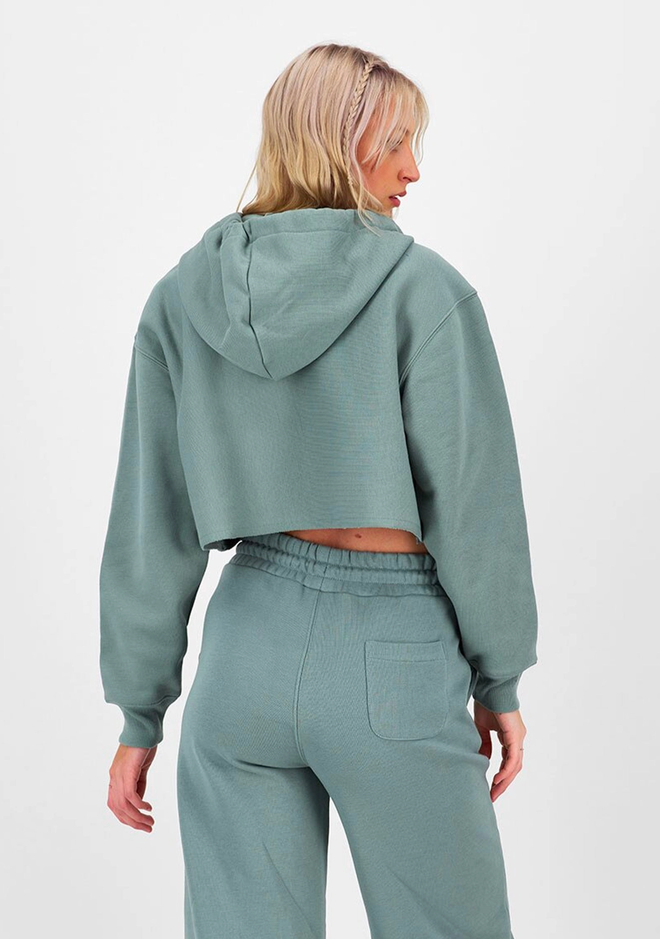 Champion Women's Reverse Weave Split Collar Crop Hoodie