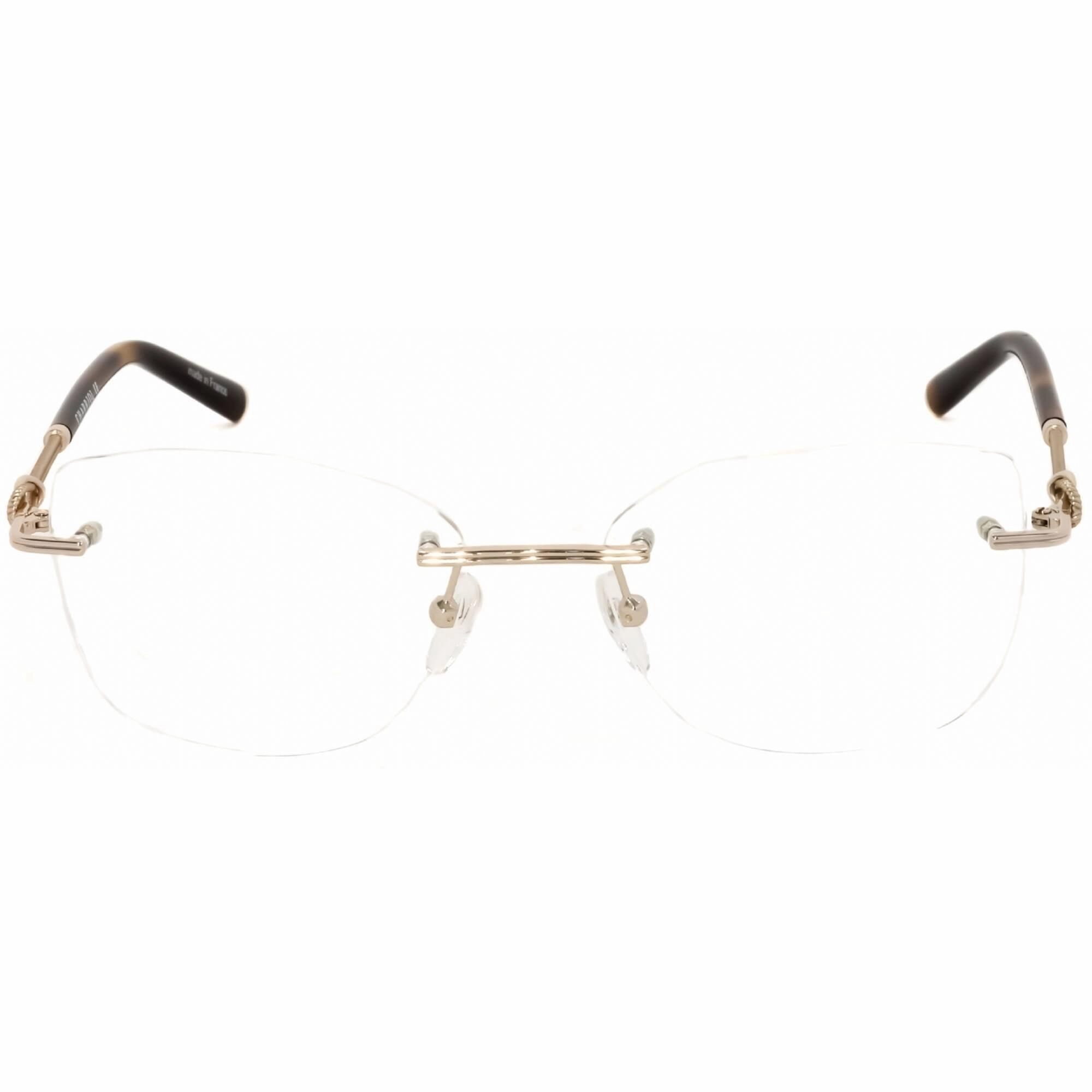 Charriol Women's Eyeglasses - Shiny Satin Gold Metal Cat Eye Shape Frame | PC71027 C01