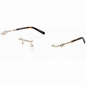 Charriol Women's Eyeglasses - Shiny Satin Gold Metal Cat Eye Shape Frame | PC71027 C01