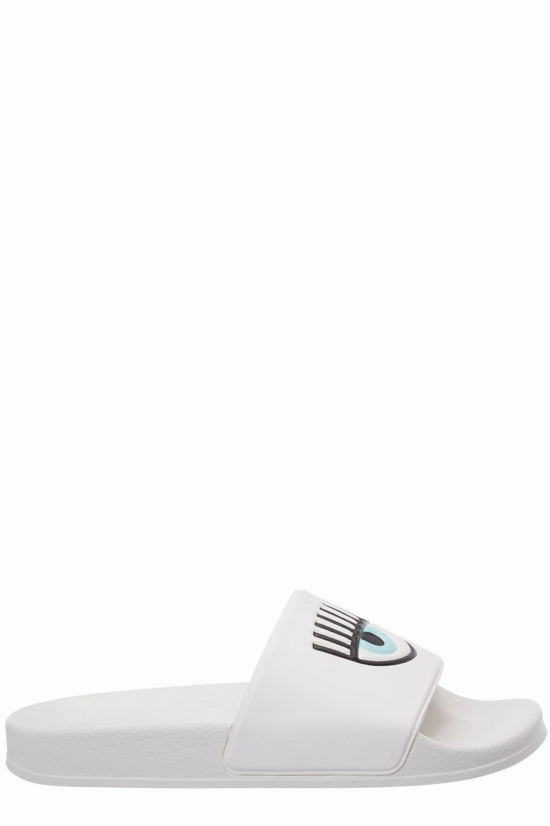 Chiara Ferragni Logo Printed Open-Toe Pool Slides