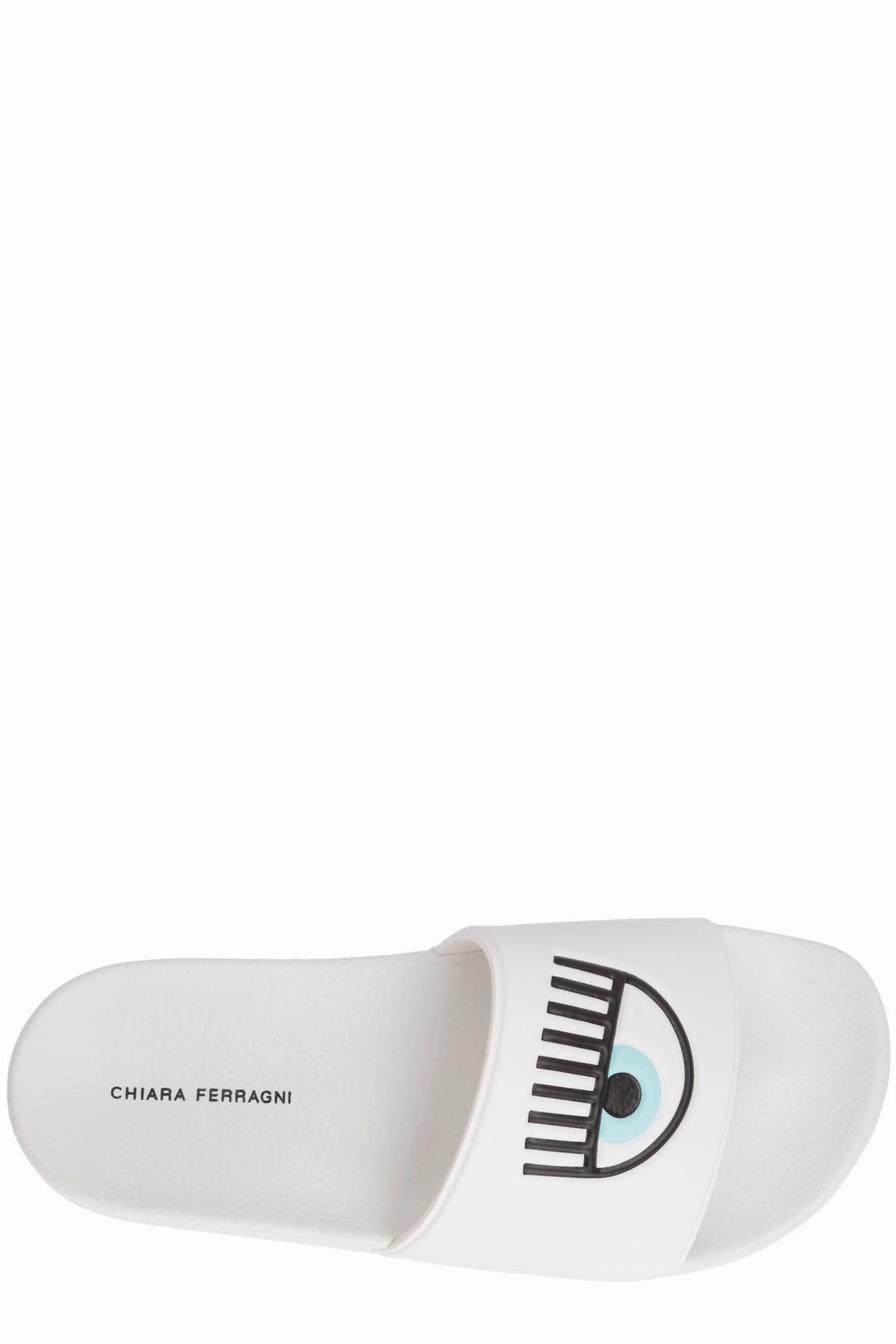 Chiara Ferragni Logo Printed Open-Toe Pool Slides