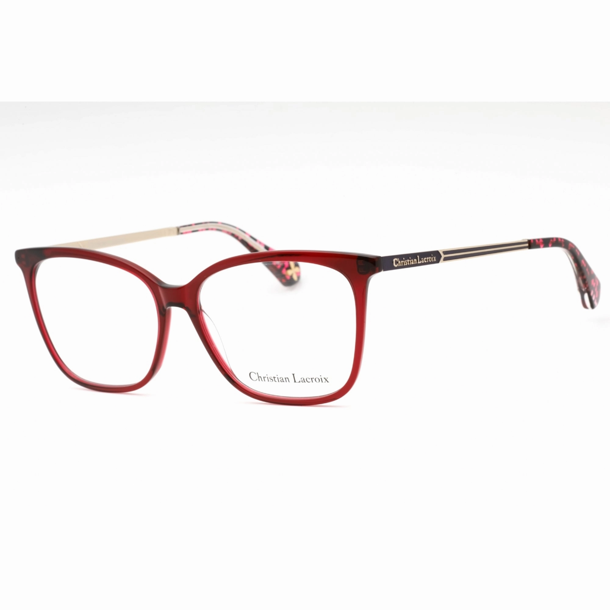 Christian Lacroix Women's Eyeglasses - Bordeaux Cat Eye Full Rim Frame | CL1104 214