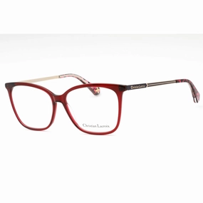 Christian Lacroix Women's Eyeglasses - Bordeaux Cat Eye Full Rim Frame | CL1104 214