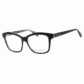 Christian Lacroix Women's Eyeglasses - Plumetis Black Plastic Full Rim | CL1076 084