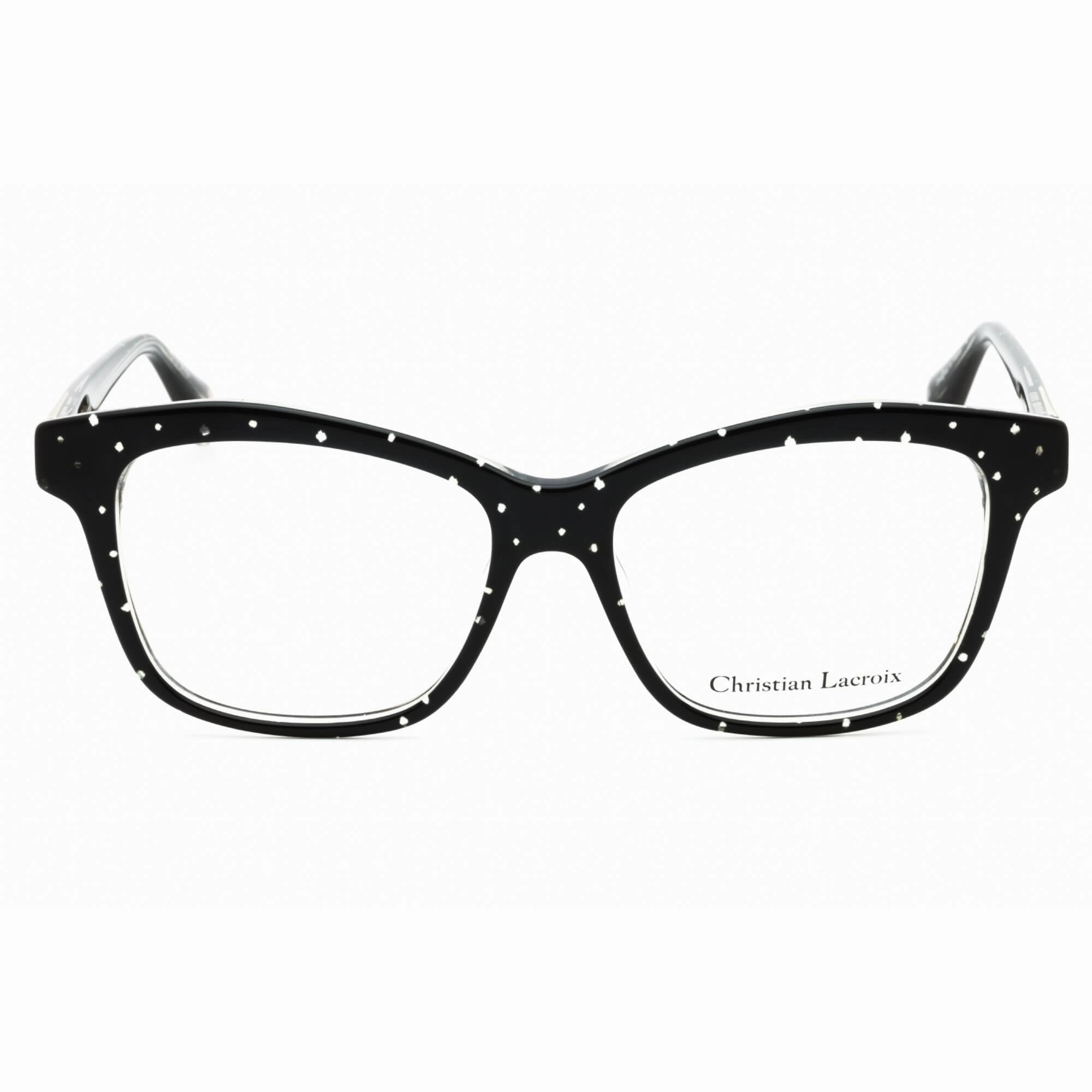 Christian Lacroix Women's Eyeglasses - Plumetis Black Plastic Full Rim | CL1076 084