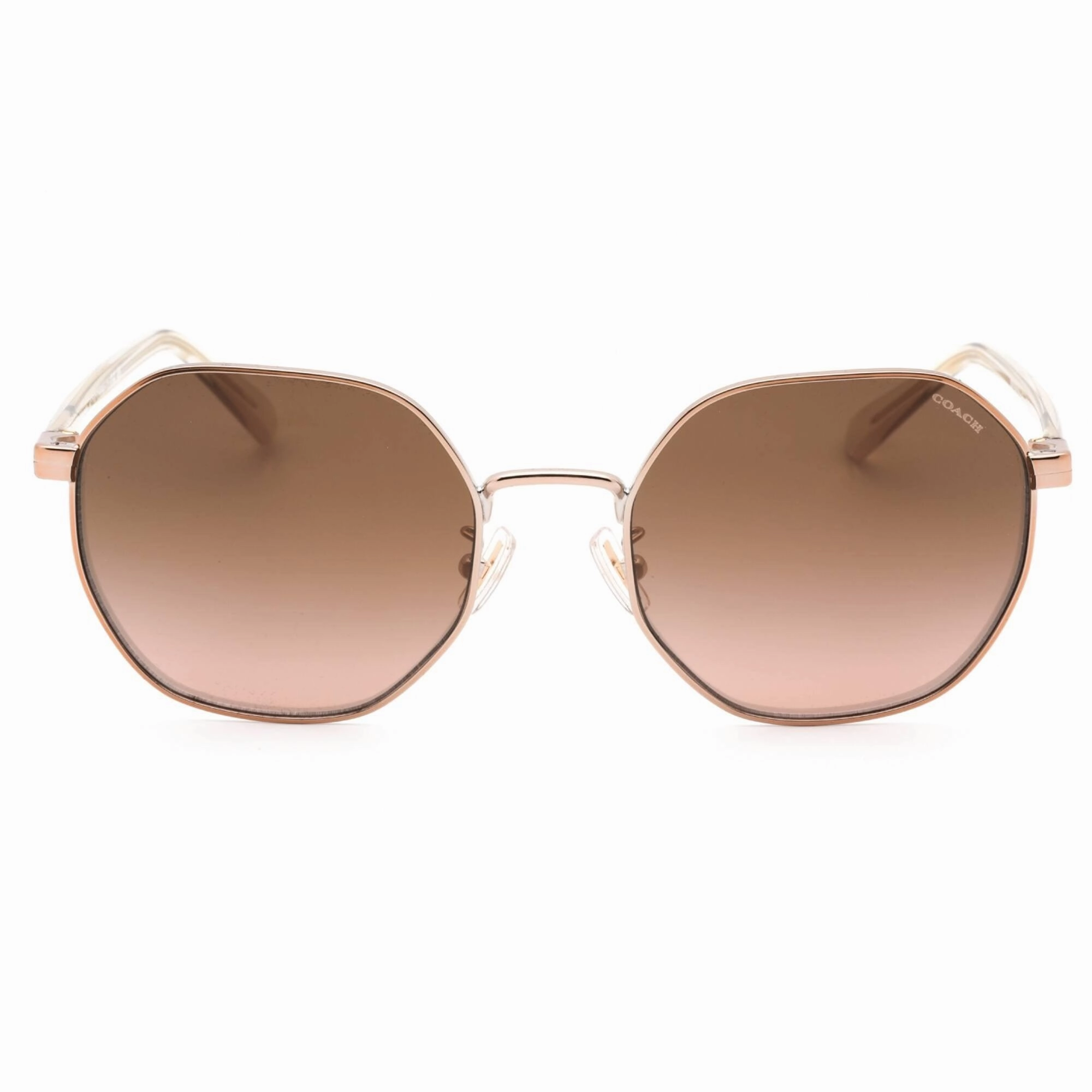 Coach Women's Sunglasses - Brown Gradient Lens Gold Metal Frame | 0HC7147 93315M