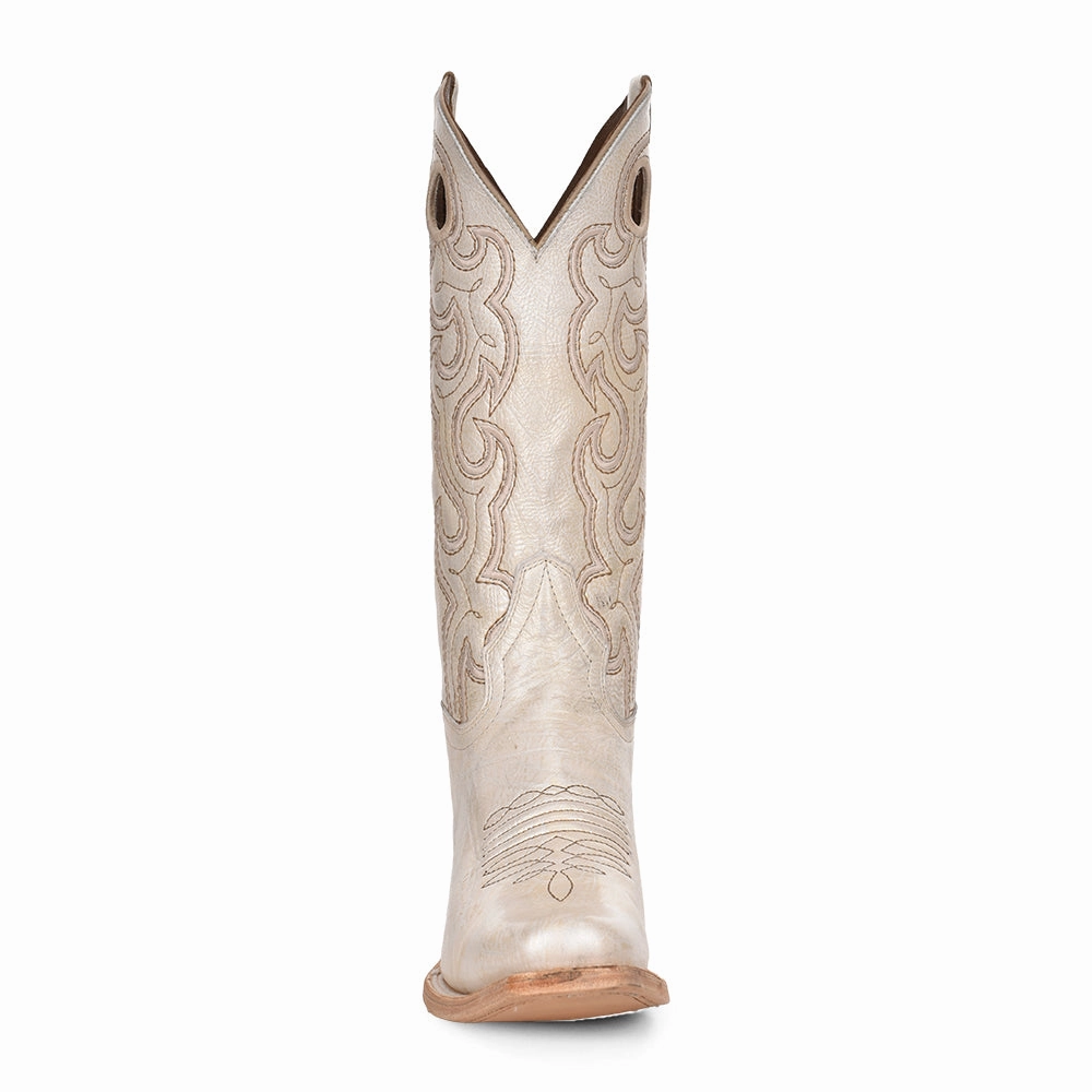 Corral L6007 Handcrafted Pearl Cutout & Embroidery Square Toe Cowgirl Boots