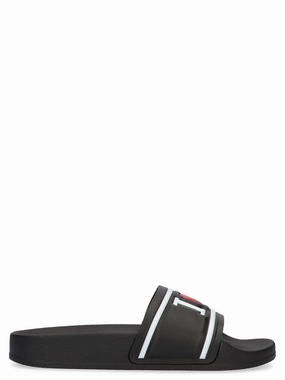 Dolce & Gabbana Kids Logo Embossed Open Toe Slides
