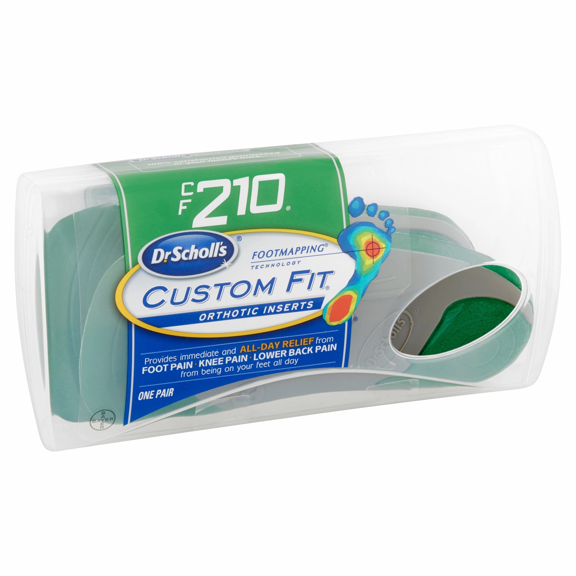 Dr. Scholl's Custom Fit Orthotics CF210, 1 Pair