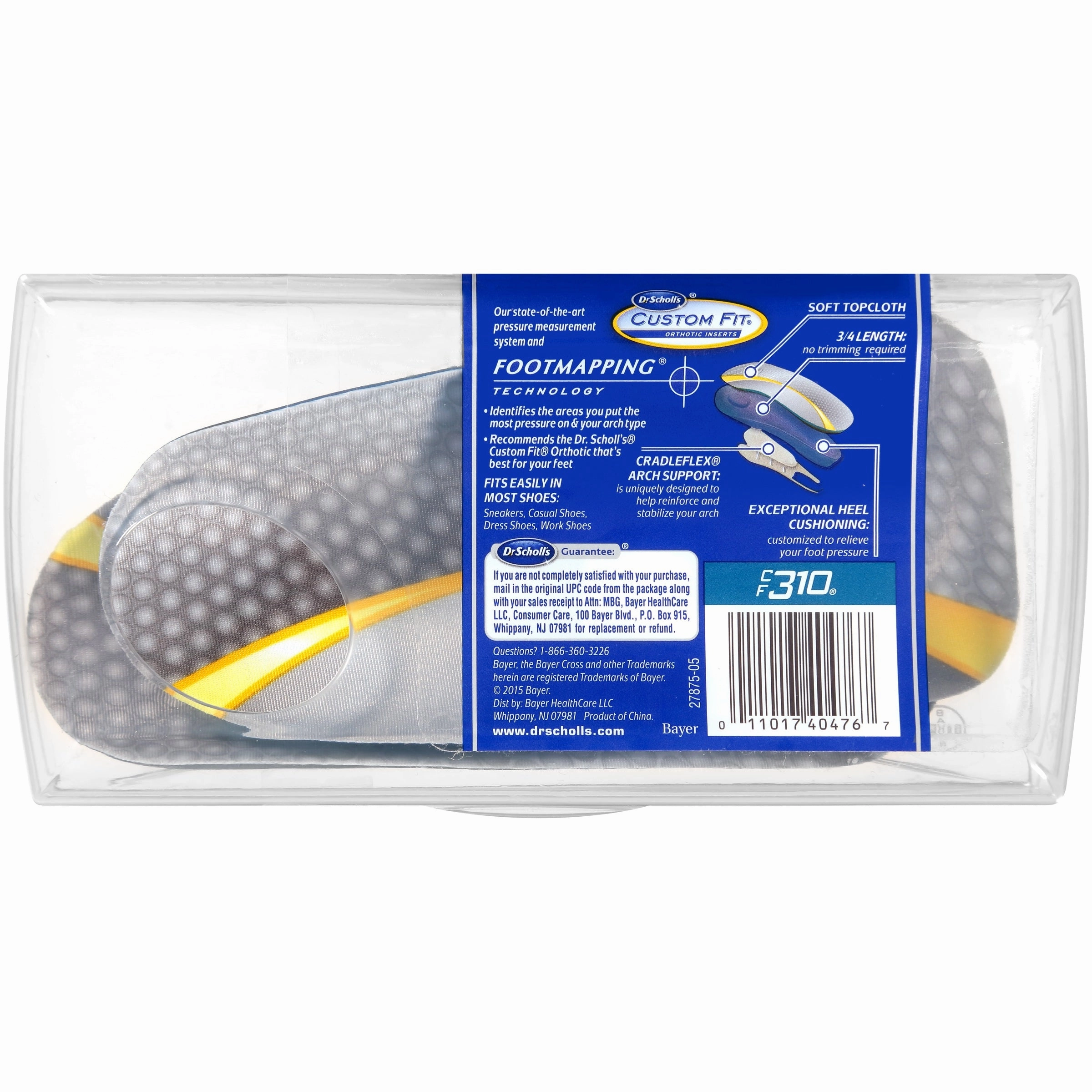 Dr. Scholl's Custom Fit Orthotics CF310, 1 Pair