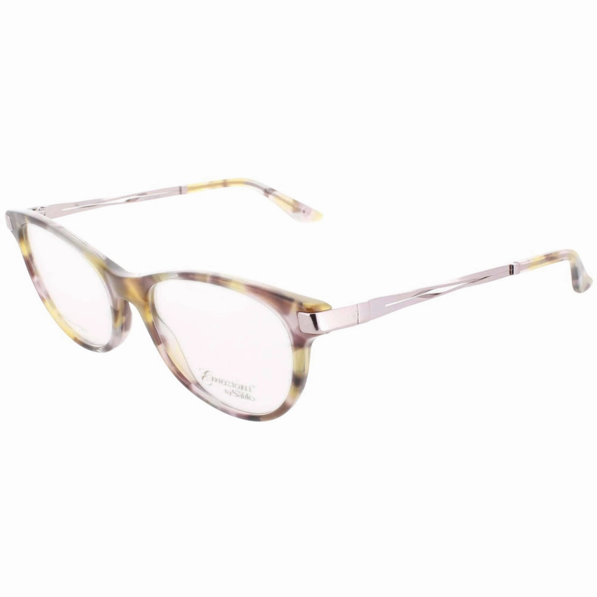 Emozioni Women's Eyeglasses - Havana Pink Full Rim Cat Eye Shape Frame | EM 4047 00T4
