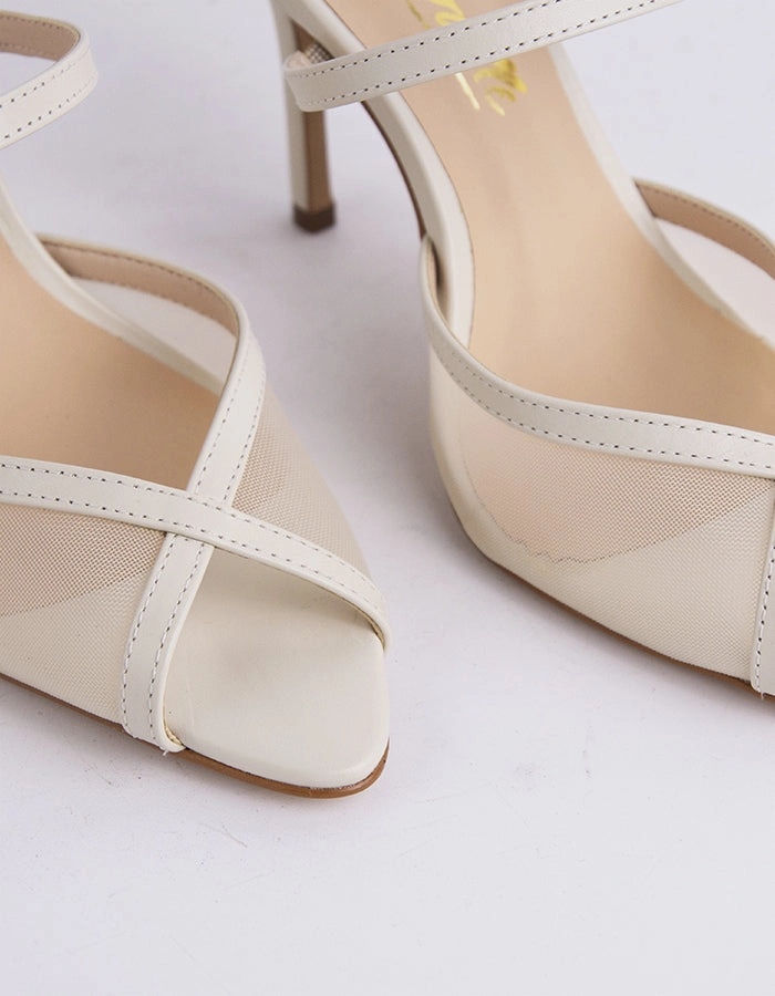 Gloxinia Off White Leather