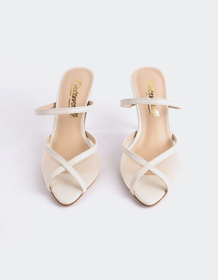 Gloxinia Off White Leather