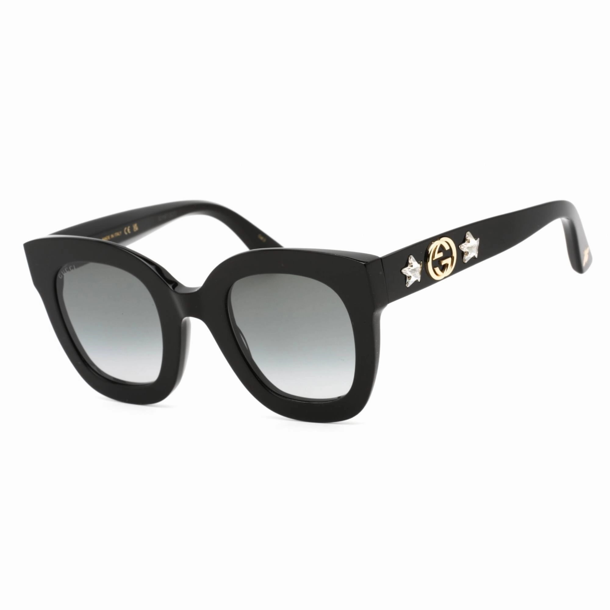 Gucci Women's Sunglasses - Black Acetate Cat Eye Full Rim Frame | GG0208S 001
