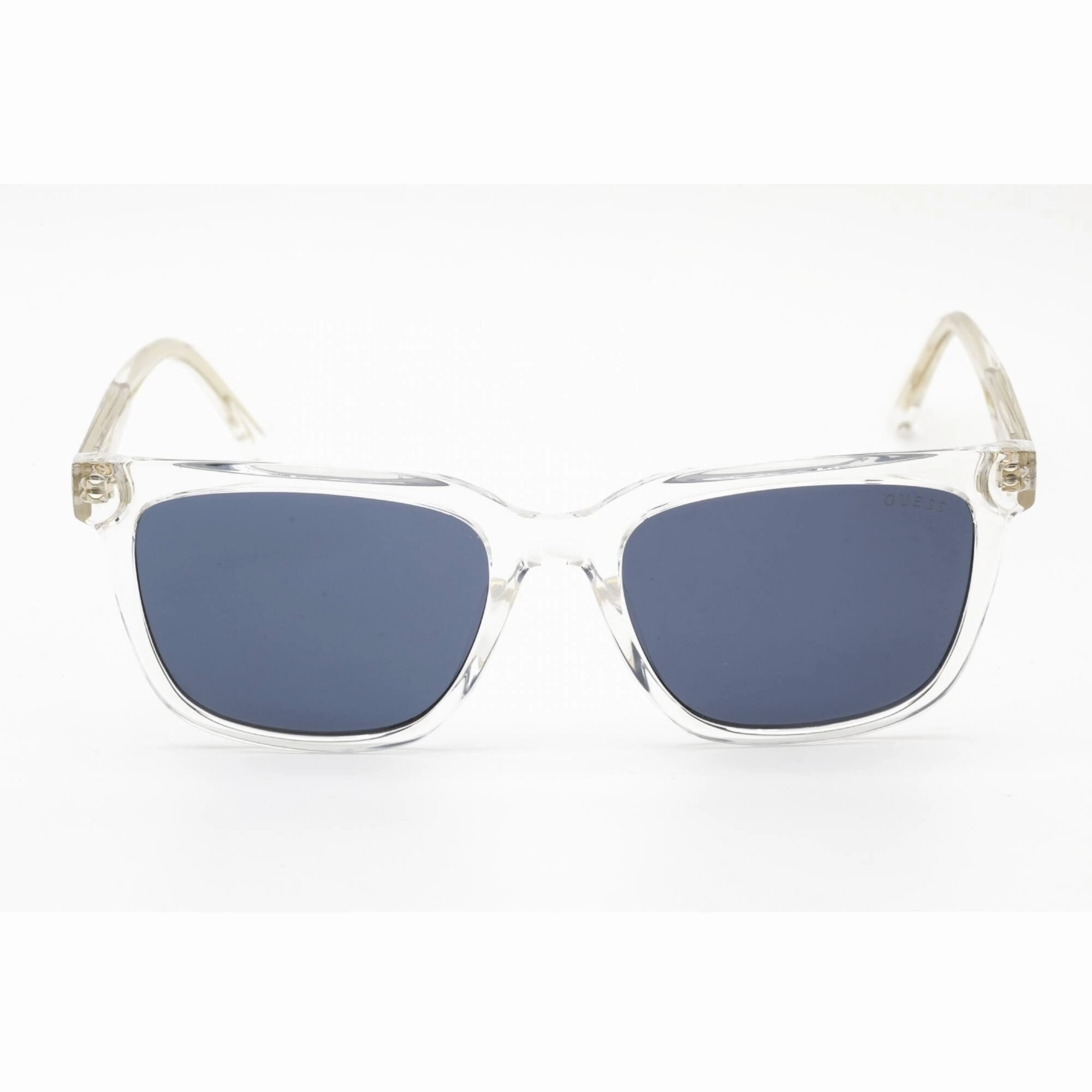 Guess Women's Sunglasses - Blue Lens Crystal Square Shape Plastic Frame | GU00050 26V