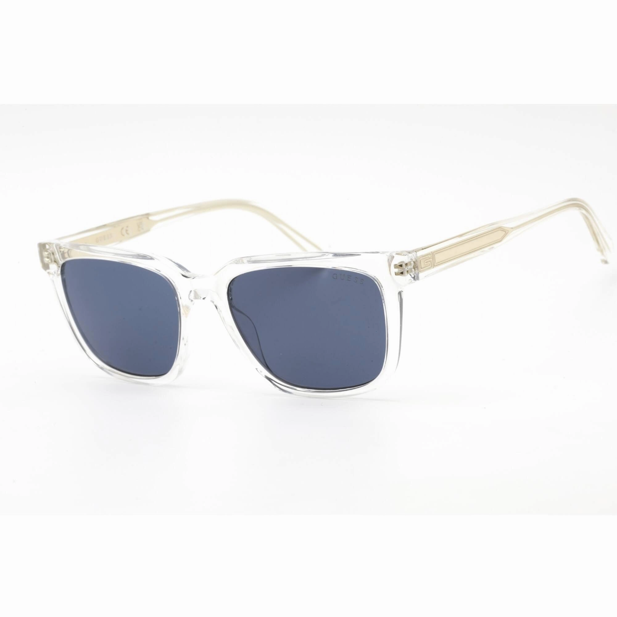 Guess Women's Sunglasses - Blue Lens Crystal Square Shape Plastic Frame | GU00050 26V