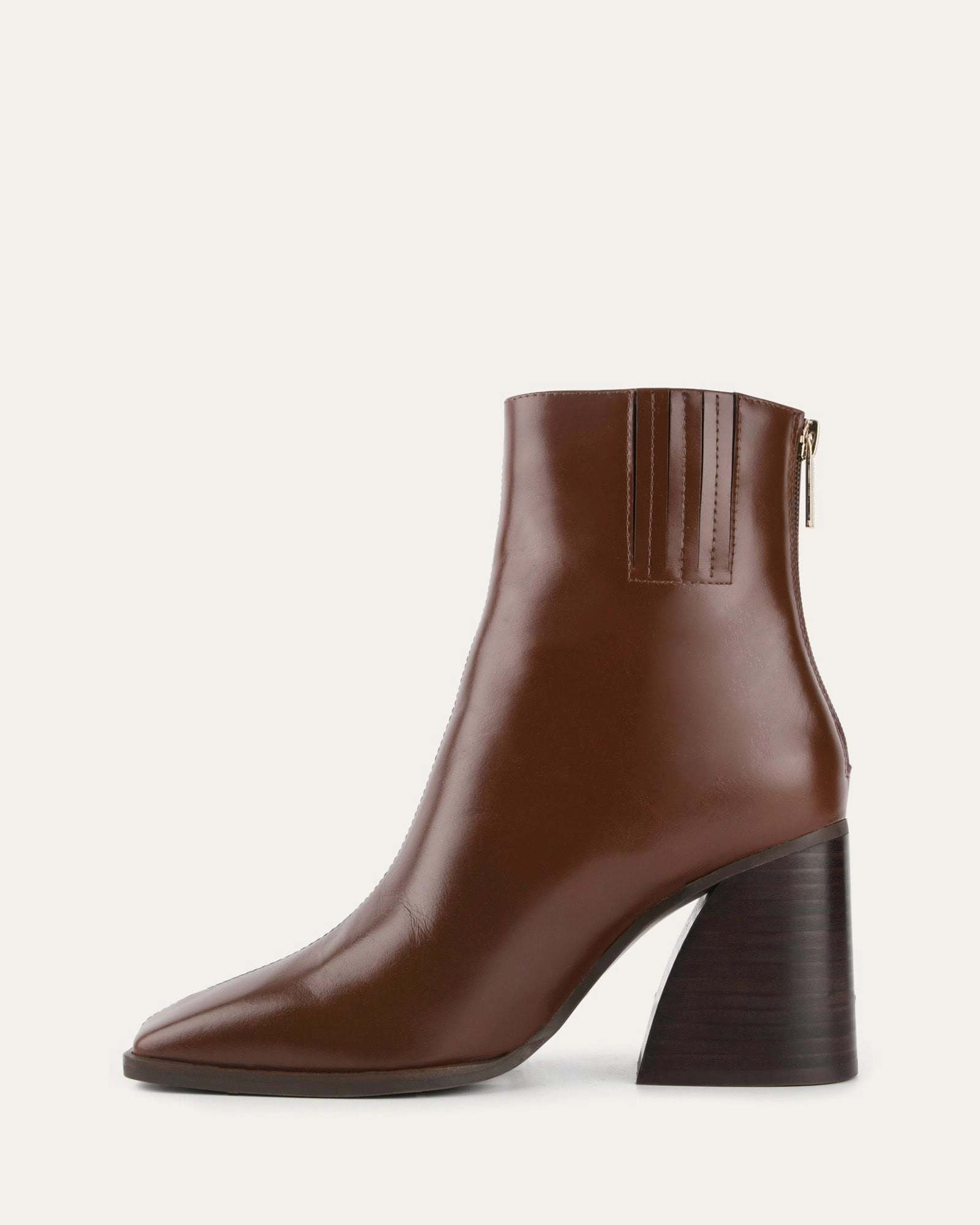 HATTIE HIGH ANKLE BOOTS CHESTNUT LEATHER