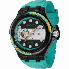 Invicta Men's Watch - Bolt Automatic Open Heart Dial Light Blue Rubber Strap | 41705