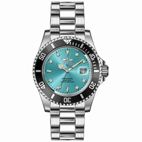 Invicta Men's Watch - Pro Diver Quartz Turquoise Dial Black Rotating Bezel | 47356
