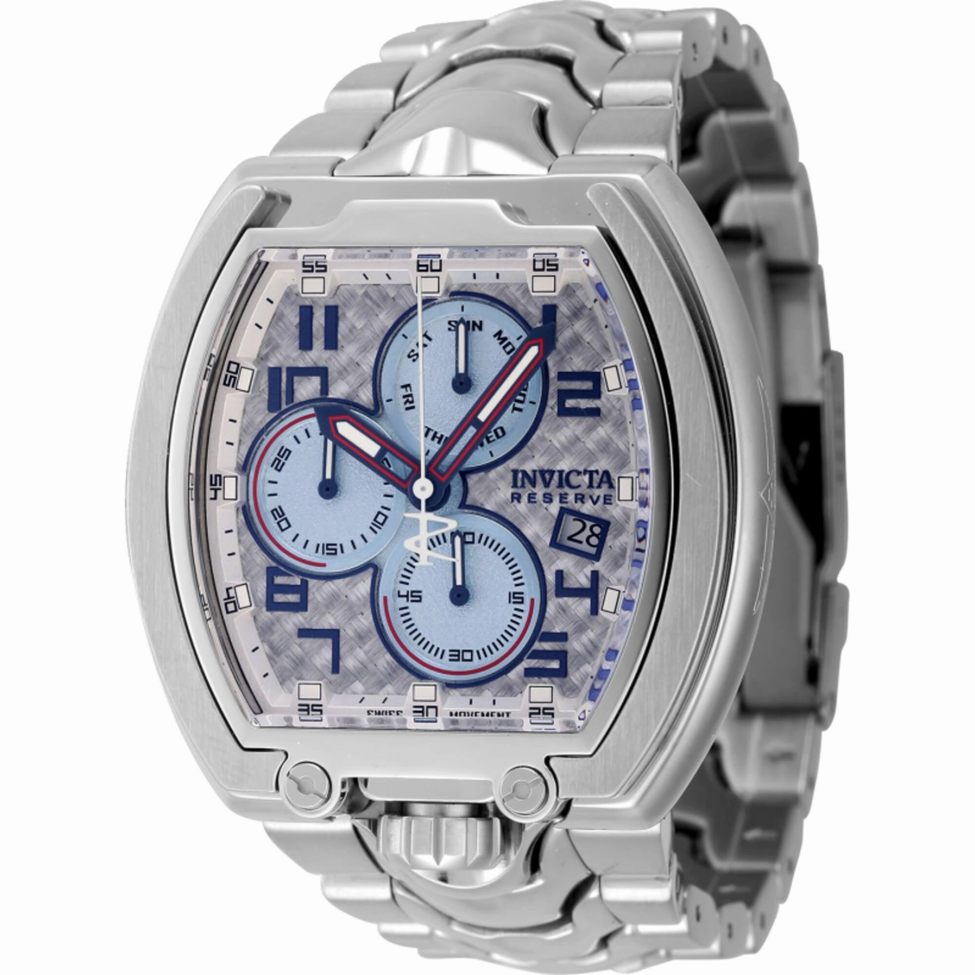 Invicta Men's Watch - Reserve Mammoth Chrono Fixed Bezel Steel Bracelet | 45194
