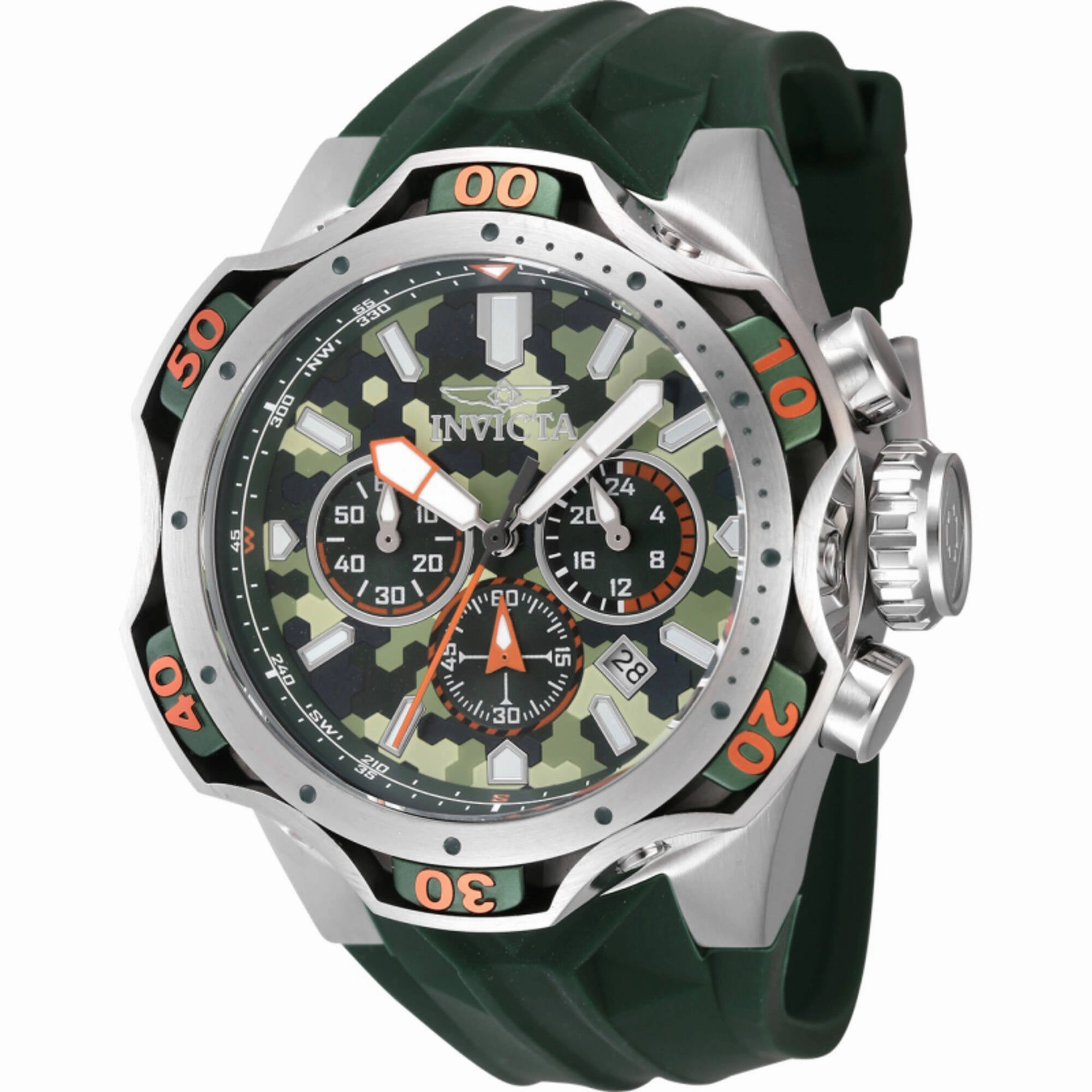 Invicta Men's Watch - Venom Chronograph Light Green and Green Dial Strap | 47759
