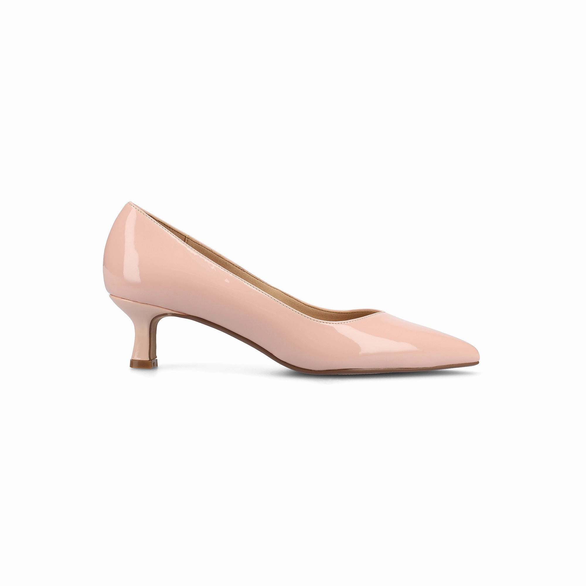 Journee Collection Womens Pammie Kitten Heel Pumps - BLUSH 11 MEDIUM