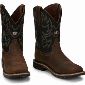 Justin Boots GR9062 George Strait Fireman Mens Cowboy Boots