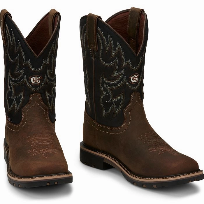 Justin Boots GR9062 George Strait Fireman Mens Cowboy Boots
