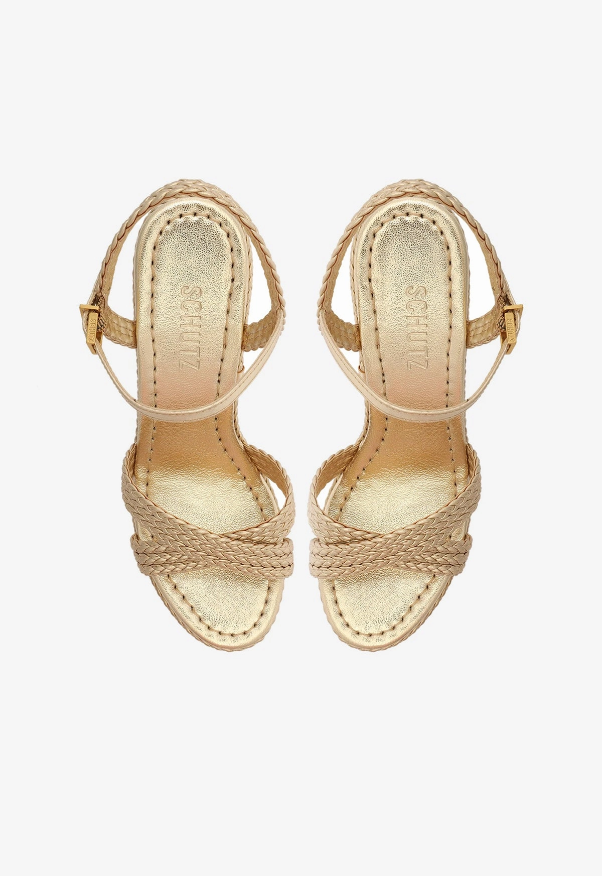 Karima Cutout Metallic Nappa Sandal