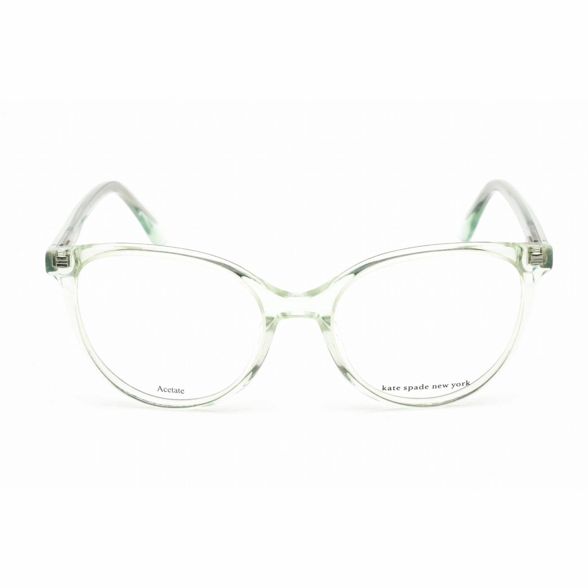 Kate Spade Men's Eyeglasses - Cat Eye Transparent Light Green Plastic | Adelle 1ED